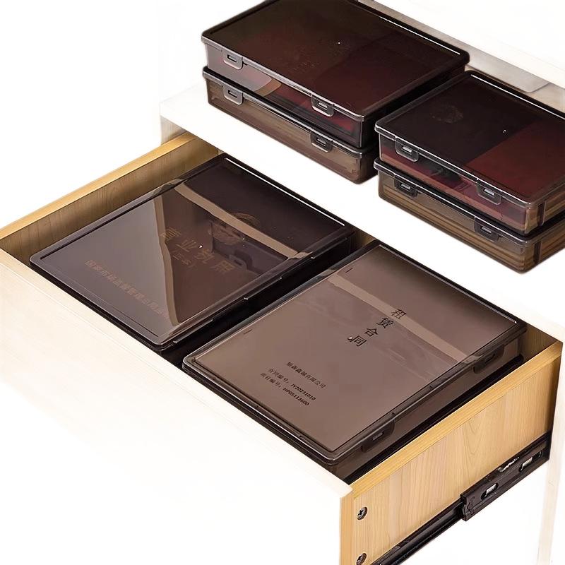 A4 Desktop Document Storage Box for Home and Office