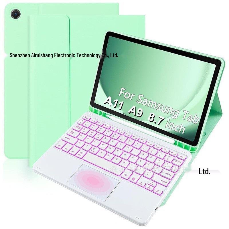 Samsung Tab A11 Backlit Bluetooth Keyboard Case with Pen Slot