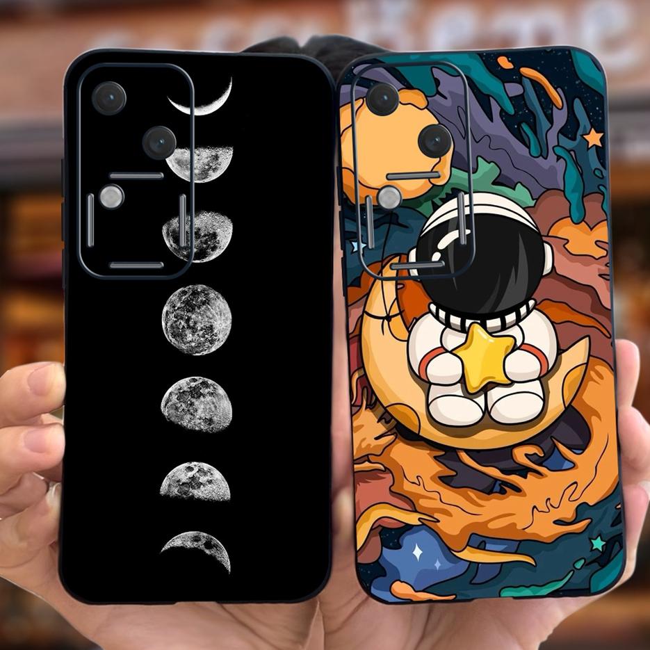 For Vivo V30 Pro Case V2319 Cute Fashion Cartoon Back Cover 6.78'' Soft Silicone Phone Case For Vivo V30 V 30 Pro VivoV30 Bumper