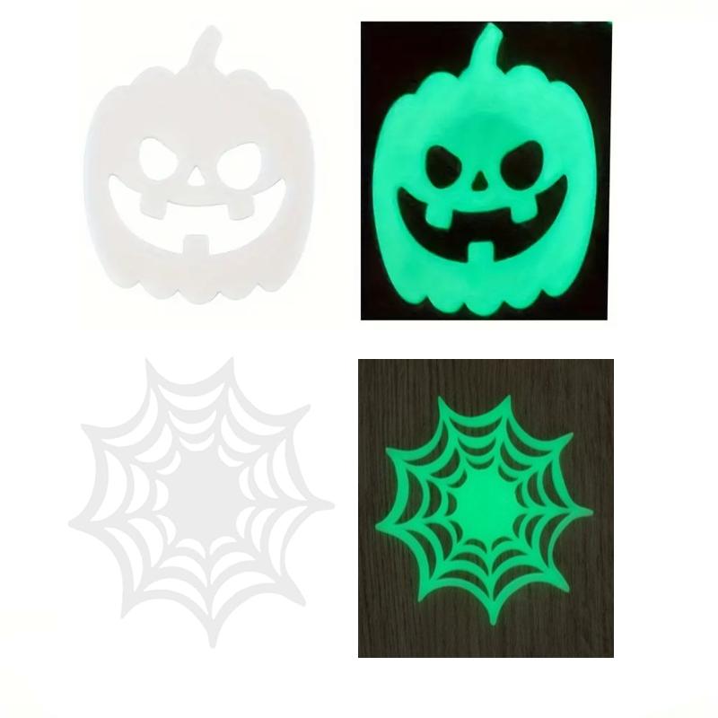 1-20PCS Halloween Coasters Pumpkin Spider Web Design Heat Resistant Non Slip Easy Clean Drink Coasters for Home Party Decoration