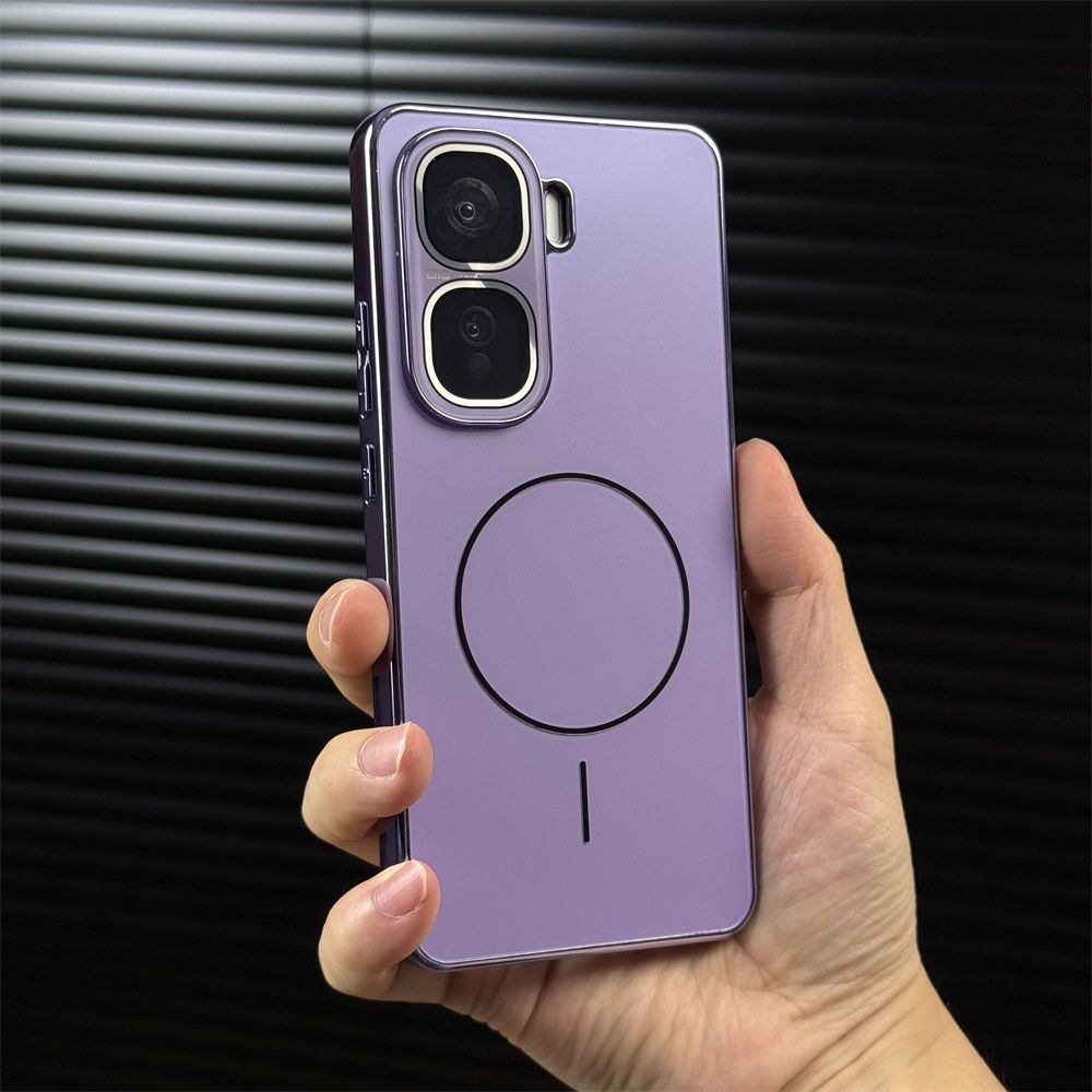 Suitable for iQOONeo11pro Mobile Phone Case, Fine Ring Magnetic Attraction Electroplating AG Matte, with Its Own Lens Film, All-inclusive Anti-drop.