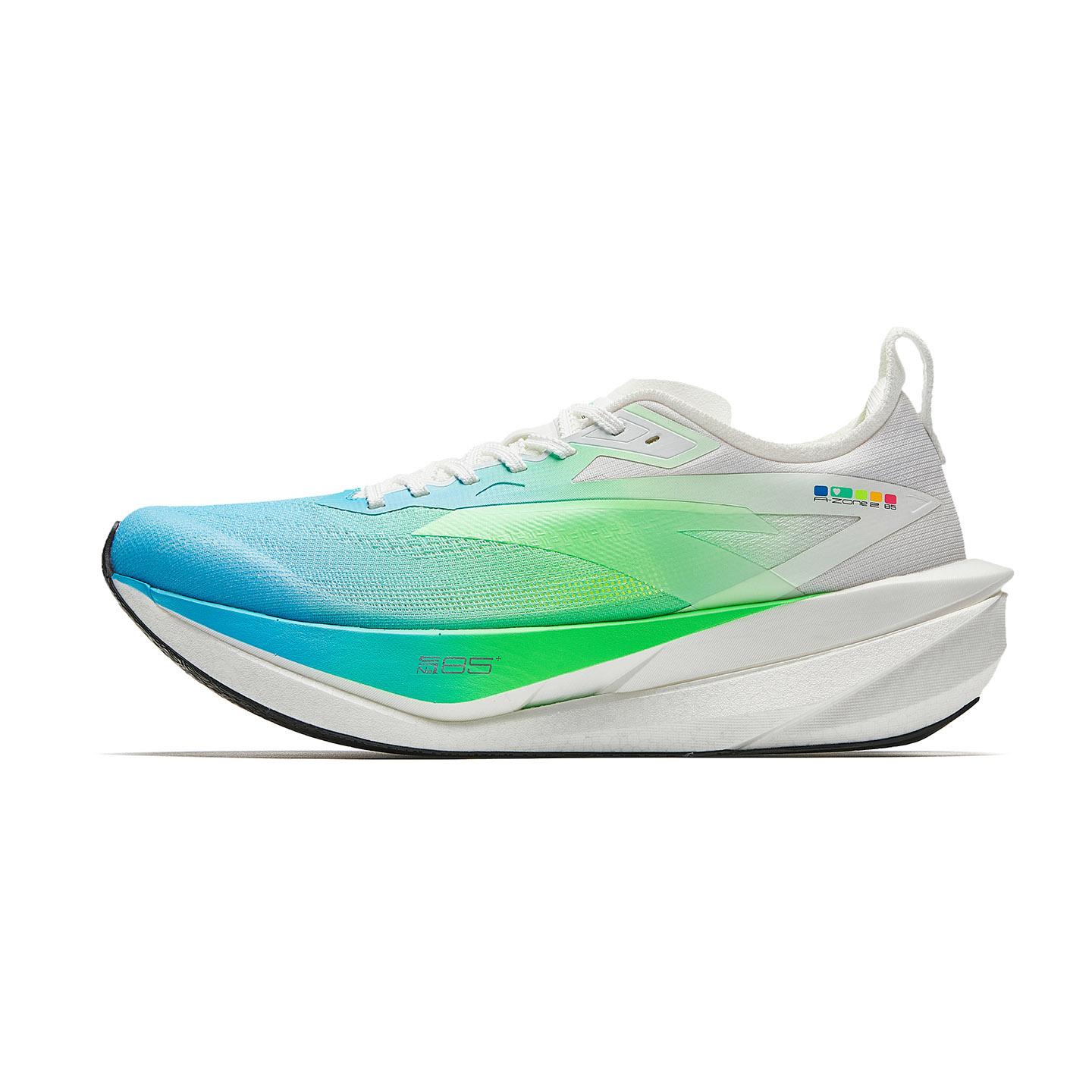 Anta Erqu Heart Rate 85 Men Low Top Running Shoes Blue Green White 112625556-1 40.5