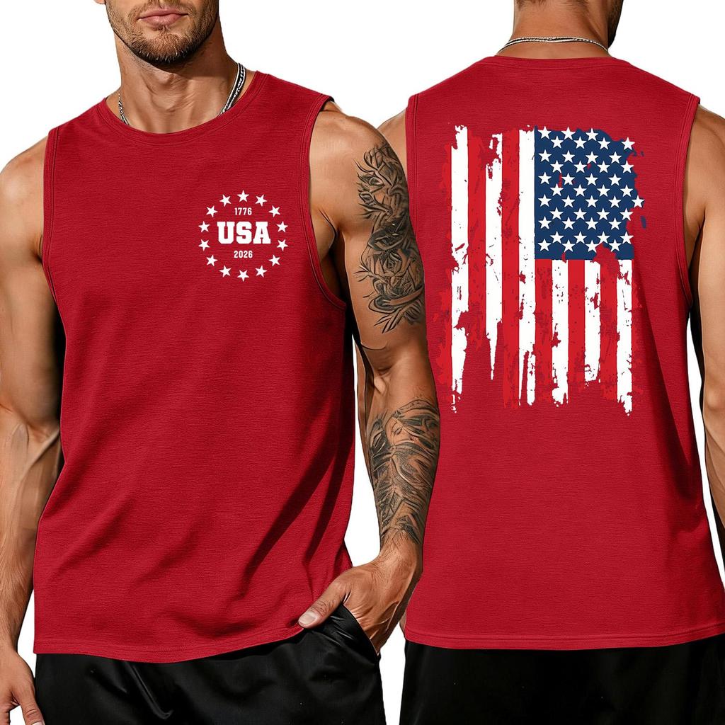 Herren Hemden 4. Juli USA Muskel Tanktops Patriotische Tanktops