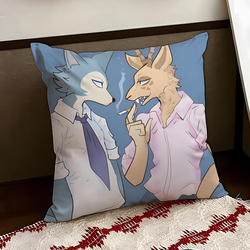Cartoon BEASTARS Cushion Cover Reversible Soft Durable Pillow Cover Home  Car MultiScene Use for Daily Comfort