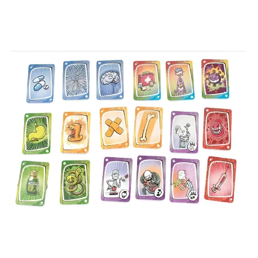 Virus 1 and Virus 2 Card Game in Spanish