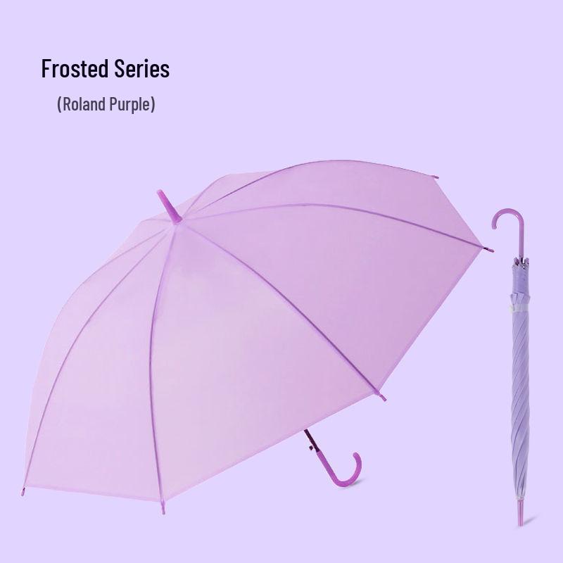 Extra Large Transparent Wind-Resistant Folding Umbrella with Long Handle - Korean Style for Two