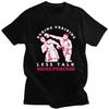 Boxing Training Less Talk More Punches TShirt 100 Cotton Tee Tops Summer Boxer Quotes Tshirt Fashion Short Sleeve Clothing