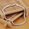 Fashion Silver Plated Copper Snake Bone Bracelet