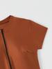 Fashion Short Sleeve Zipper Slim Sport Bikini Swimsuit For Beach