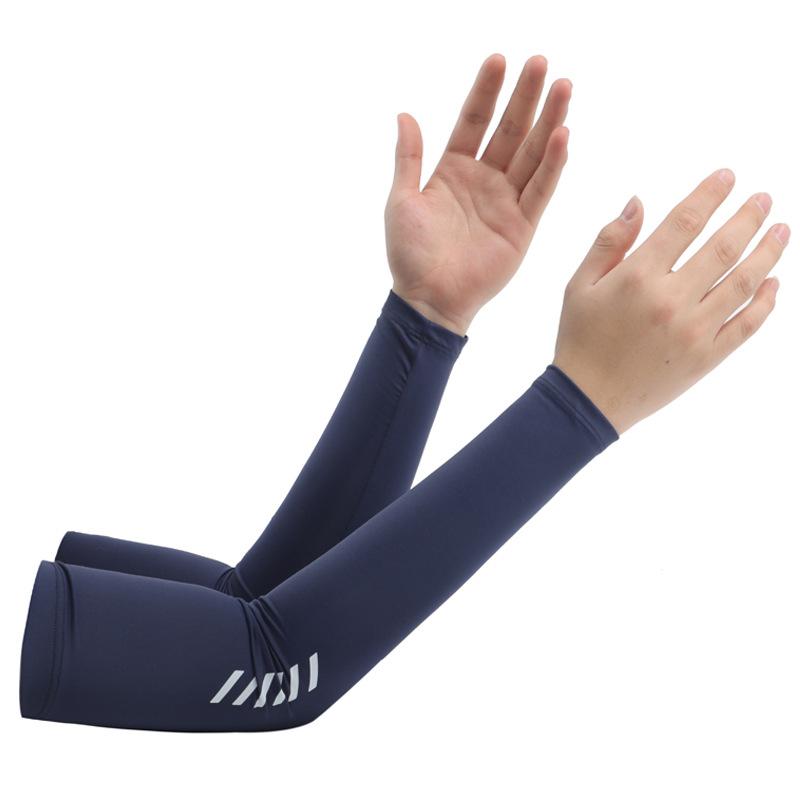 Summer Sunscreen Ice Silk Sleeves Outdoor Sports Cycling Fishing Golf Driving Simple Men's Cold Sleeves