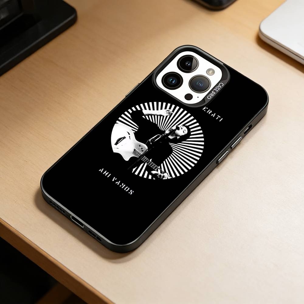 

S-Singer Gustavo Cerati Phone Case For iPhone 17,16,15,14,13,12,11 Plus,Pro Max,XS,Colored Silver Plated Inside Cover iPhone14ProMax