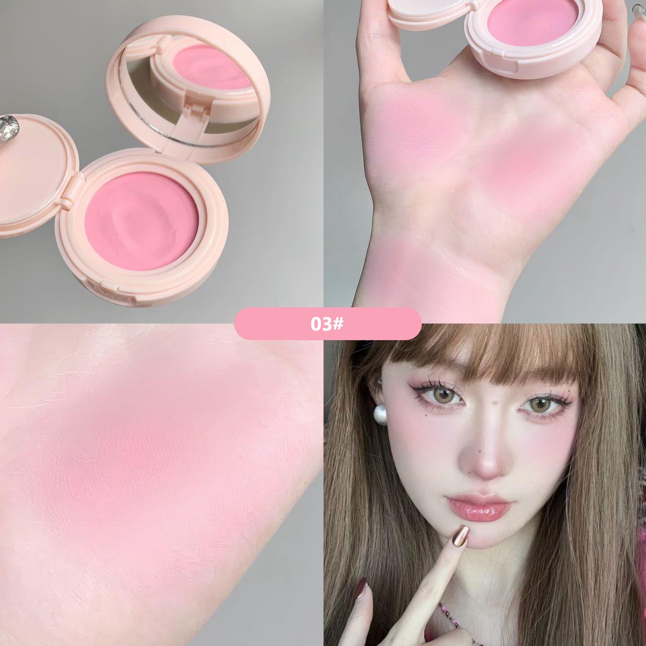 

8 цветов корейские румяна на воздушной подушке для контура щек розовая палитра для макияжа с аппликатором пуховка для лица водостойкие румяна оттенок грязевой крем