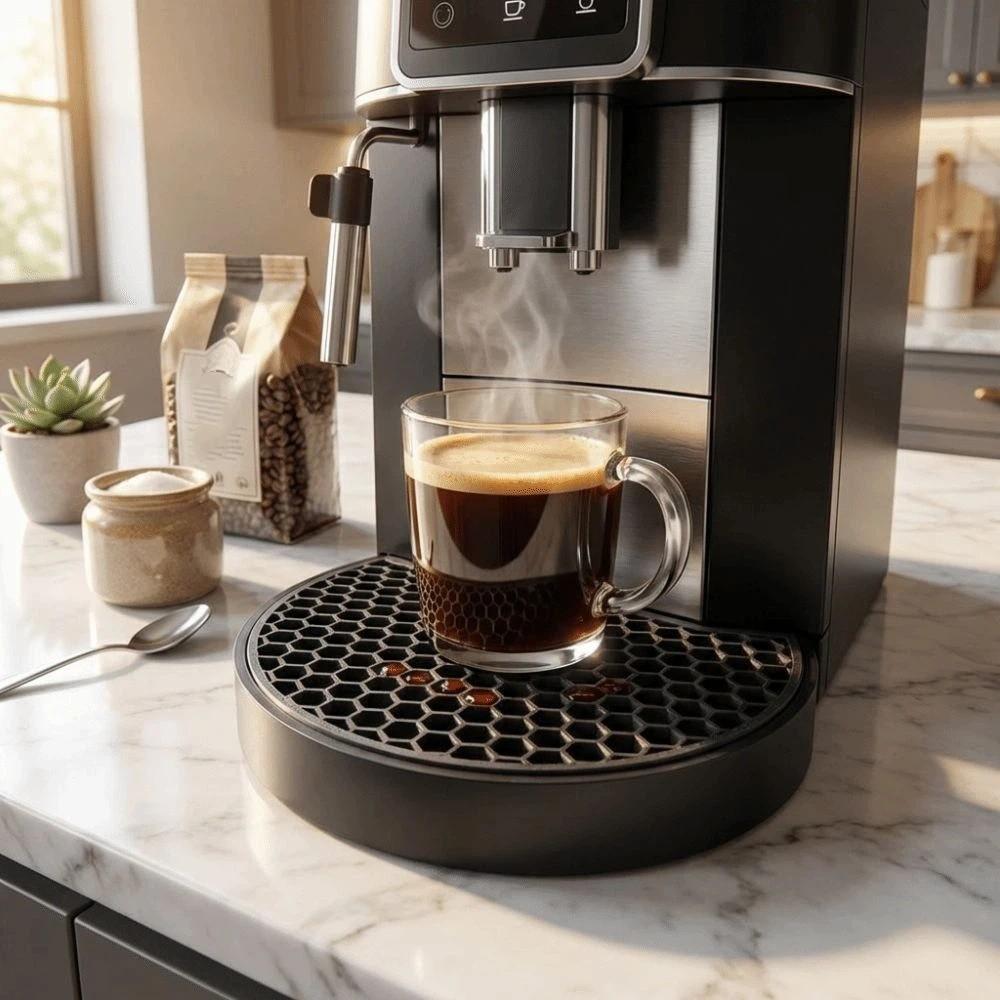 Black Plastic Cup Support Bowl Coffee Tools Mesh Tray Cover Generic Espresso Coffee Tray  Home Use