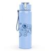 1PC Blue Squirrel Winter Animal Art 750ml Color Plastic Sports Water Bottle Leakproof Flip Straw Lid Suitable for Sports Office Home Use
