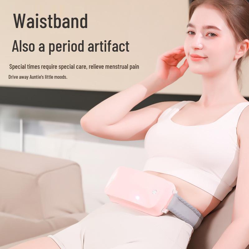 Portable Hot Compress & Vibration Massage Belt for Abdomen & Waist Slimming