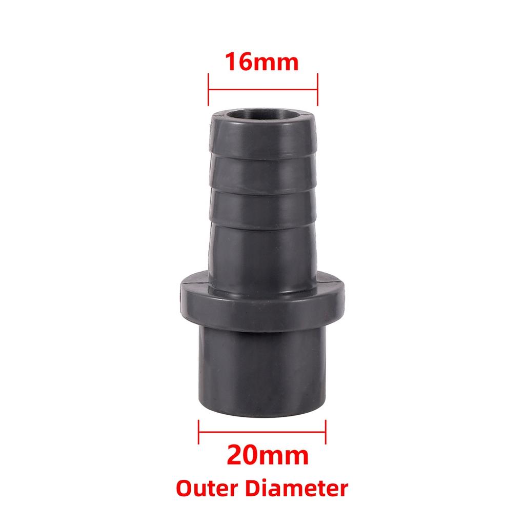 Grey PVC Water Pipe Fittings OD20/25 To 8/10/12/14/16/18/20mm Reducing Joint Garden Irrigation Aquarium Drainage System Coupling