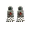 Indien Silber oxidierte Tribal Tibetisch Afghani Bohemian Choker Halskette mit Tropfen mit Emaille Minakari für Frauen und Mädchen