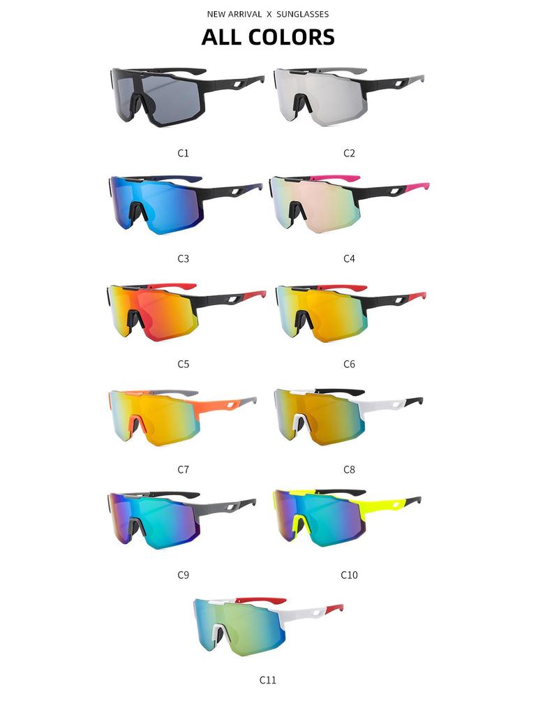 Unisex Cross-Border Cycling Sunglasses: Vibrant Sports Eyewear for Men and Women