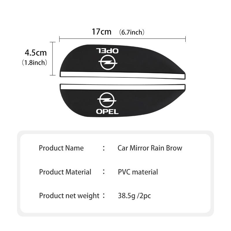 2pcs Car Rearview Mirror Rain Eyebrow Carbon Fiber Sun Visor For Opel Insignia Astra G J F K Vectra C H Corsa C B D Omega