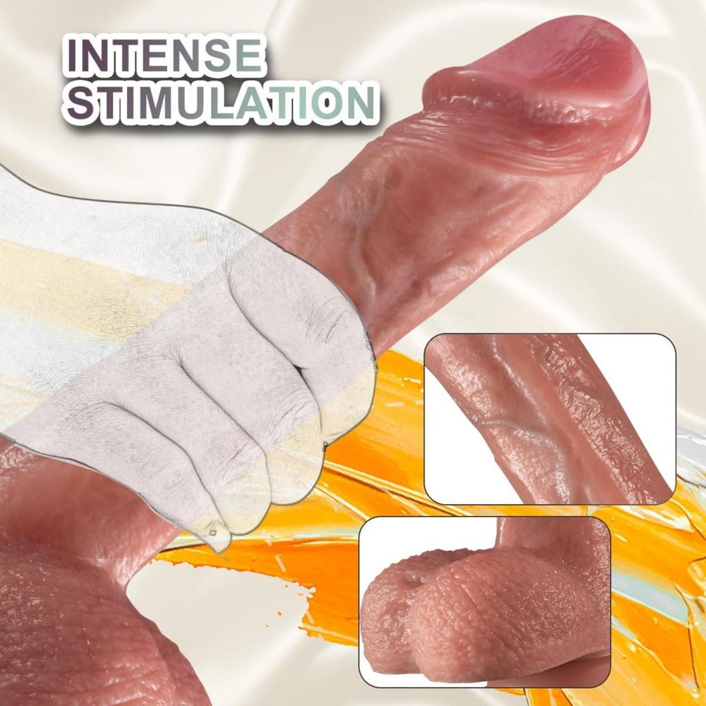 Realistic Dildo Penis Silicone Thrust Heating Remote Vibrator for Women Big Cock Masturbation Sex Toys Adult Products Sex Shop