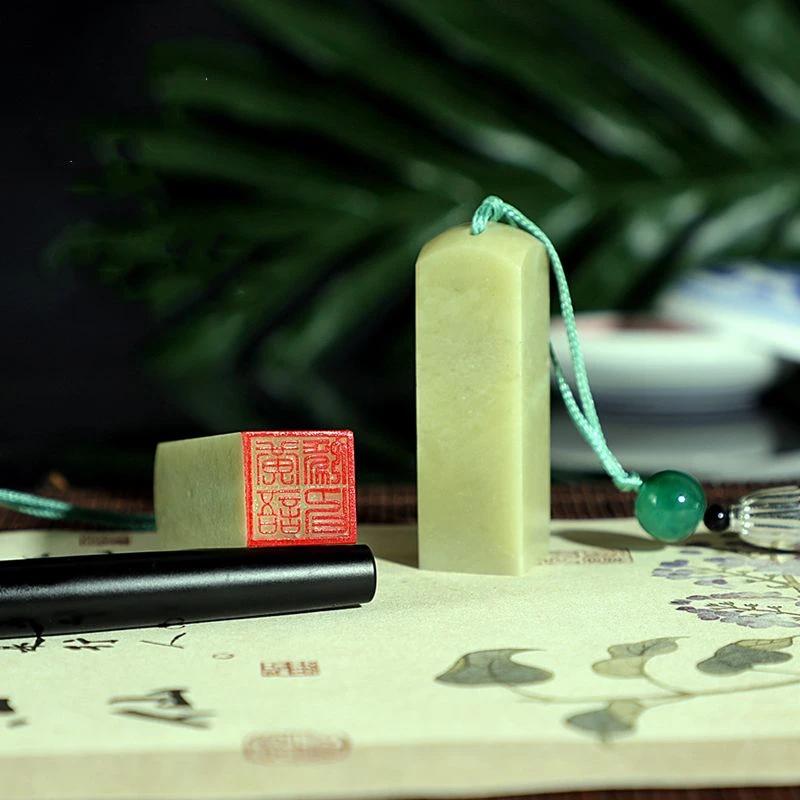 Name Customized Stamps Qingtian Stone Seal Student Calligraphy Chinese Painting Ancient Style Carve Personalized Stamp Sellos
