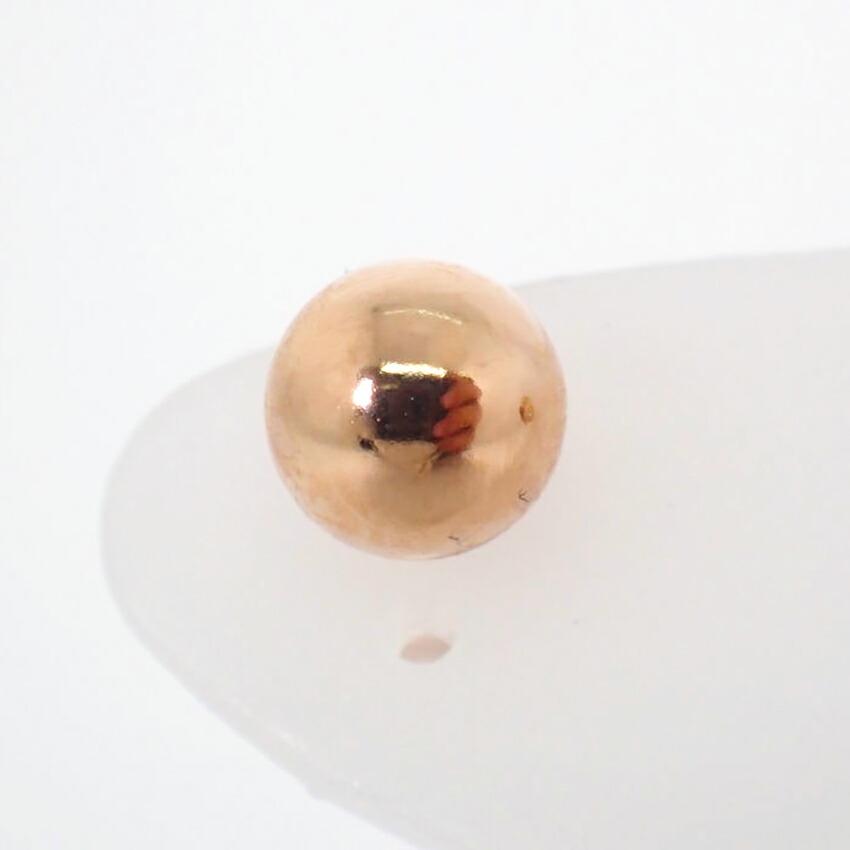 [Used] K18PG Ball Stud Earrings / J59-5