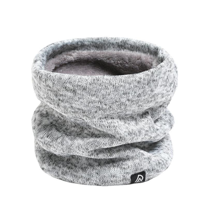 Men's Knitted Velvet Neck Cover Winter Warmth Protection Scarf Women's High Yarn New Versatile Korean Edition