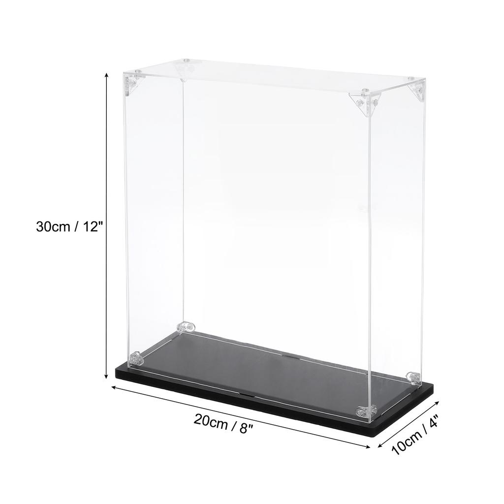 Clear Acrylic Display Case Dustproof Display Box Storage for Collectibles Assemble Action Figures Toy Car Model Collection Show