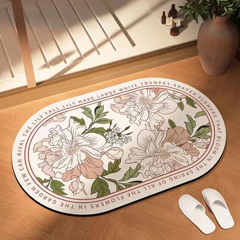American Bathroom Mat Toilet Non-slip Mat Household Non-slip Toilet Door Diatom Mud Quick Drying Absorbent Carpet