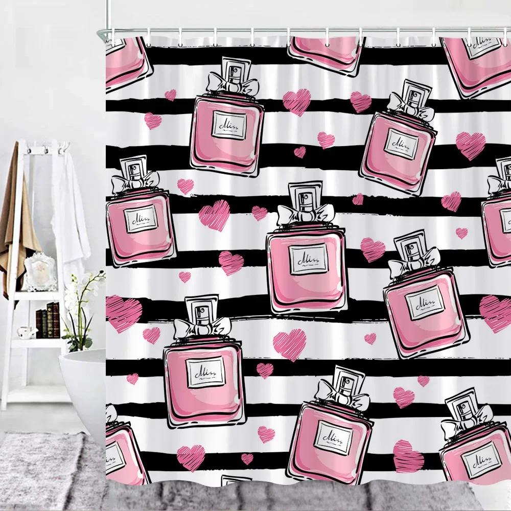 Christmas Shower Curtain Sets Vintage Red Truck Xmas Ball Pine Tree Snowman Winter New Year Gift Bathroom Decor Bath Curtains