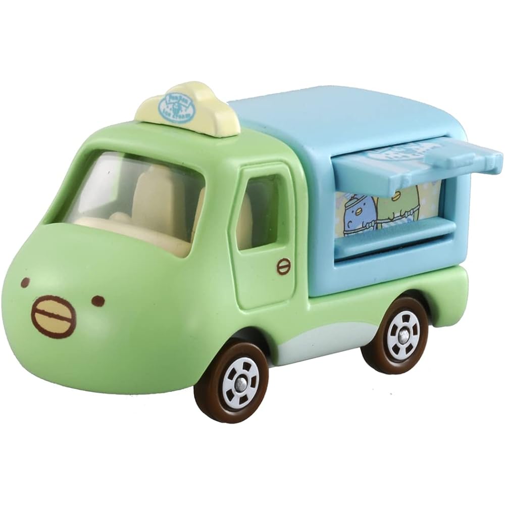 Takara Tomy Tomica Dream Tomica No.167 Sumikko Gurashi Penguin Ice Cream Shop Diecast Toy Car for Ages 3 and Up