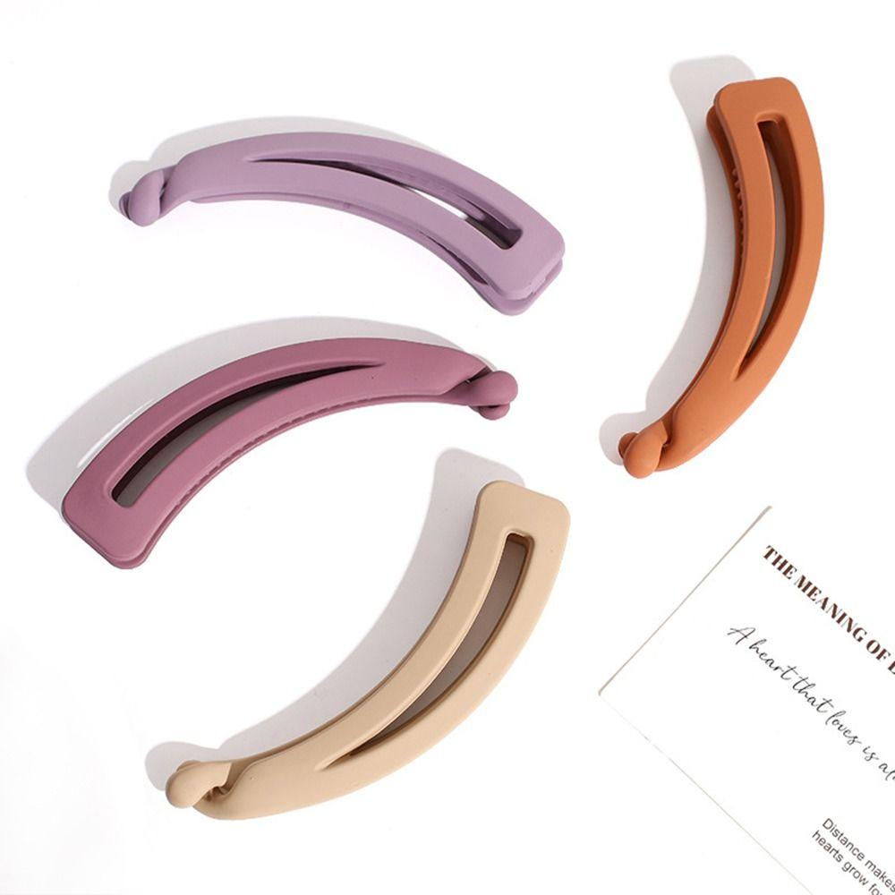 Curly Long Straight Short Hair Matte Banana Clip Ponytail Holder Hair Accessories Vertical Clip