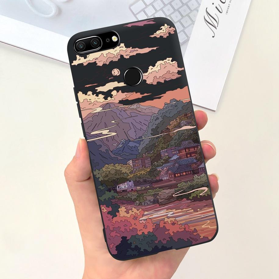 For Honor 9 Lite Case Popular Flower Slim Soft Silicone Coque Phone Cover For Honor 9 Lite LLD-AL10 LLD-L31 Fundas Honor9 Bumper
