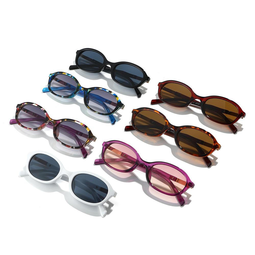 2026 New Vintage Oval Sunglasses Minimalist Fashion and Versatile Small-Frame UV-Protective Sun Glasses UV400 Shades Eyewear