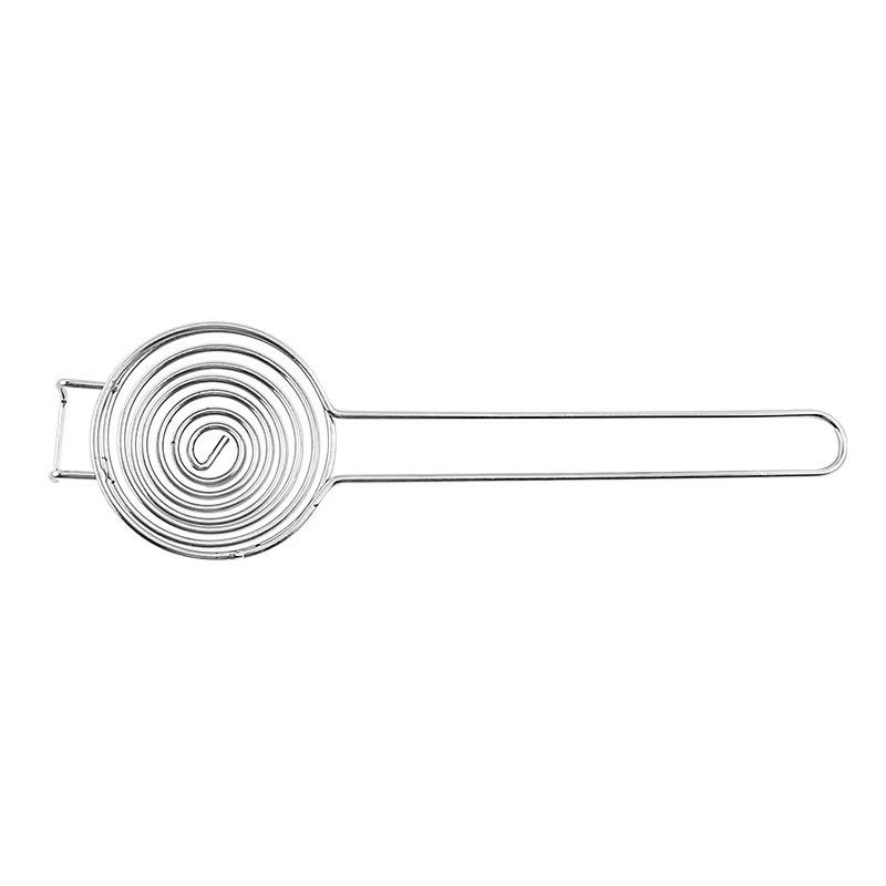 Portable Spiral 304 Stainless Steel Egg White Separator Wire Extension Handle Protein Egg White Egg Yolk Separator Hot Pot Fence