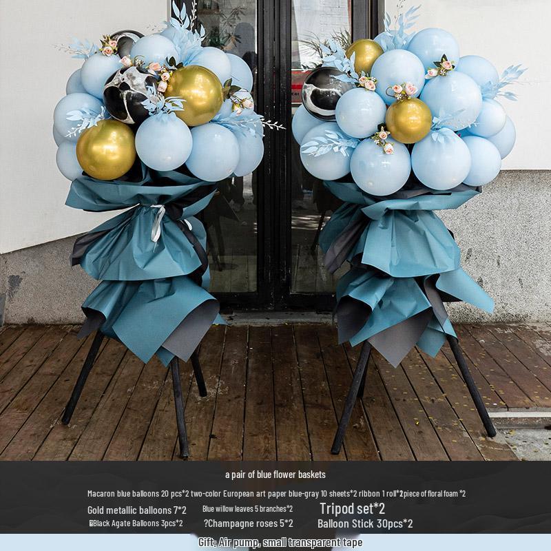 Balloon Flower Basket for Graduation Ceremony and Indoor Decoration