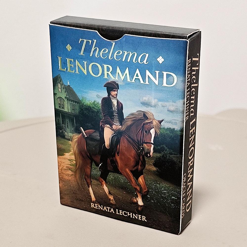 Thelema Lenormand Oracle Deck 36 Esoteric Divination Cards for Daily Guidance 9*6cm Double-embossed Cardstock