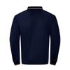 Amerikanischer Stil Locker Langarm Herren Freizeit Atmungsaktiv Einfarbig Golf Poloshirt