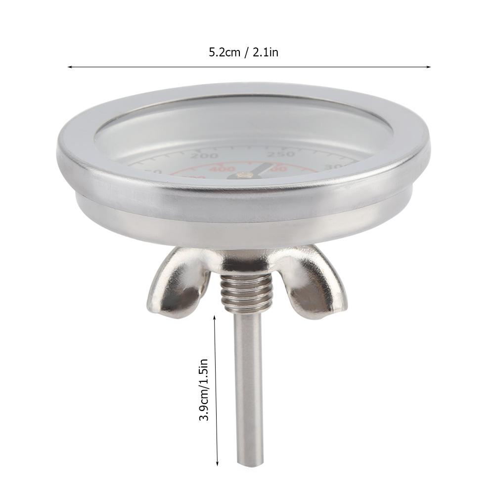 Termometro per barbecue da 100 a 700 °F, termometro analogico a doppia scala, termometro per barbecue, termometro a doppia scala