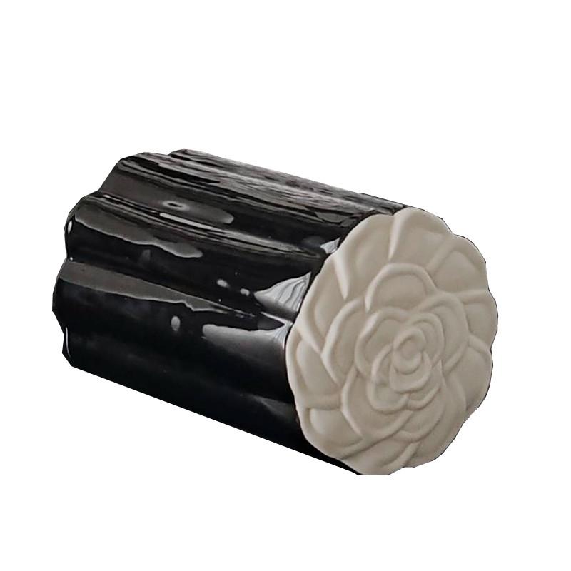 Camellia Tissue Box Creative Ceramic Tissue Storage Box Jewelry Tray Kitchen Wet Towel Dispenser Home Decoration Accessories