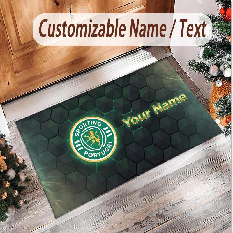Personalized Crystal Velvet Carpet Sporting CP Pattern Non Slip Floor Rug