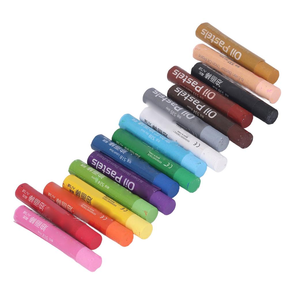 Set professionale di pastelli a olio morbidi per pittura a gesso, per graffiti, lavabili, morbidi disegni, pastelli a olio, per bambini, artisti, studenti, colori assortiti (12 pezzi