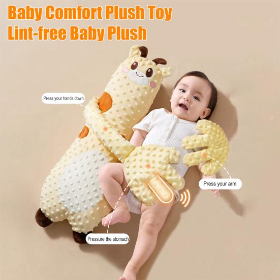 Baby Beruhigendes Handflächenkissen zum Schlafen Anti-Schreck Umarmendes Stofftier mit Weicher Rückprallfüllung