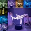 Themed Transportation 3d Led Night Lamp Touch Switch Multicolor Lighting Bedroom