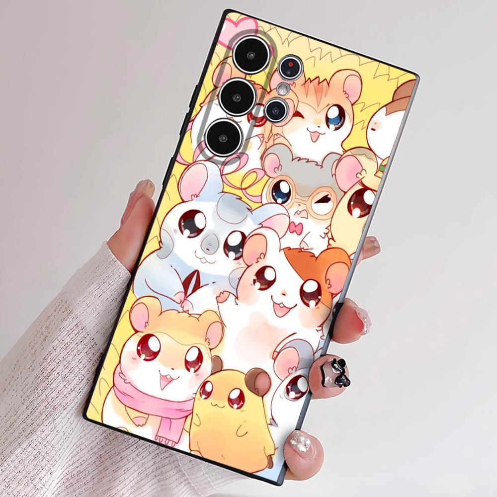 Hamtaro Cute Hamster Kawaii Lovely Phone Case For Samsung S Series S22 S23 S24 S25 FE Plus Ultra TPU Soft To Skin-friendly Case