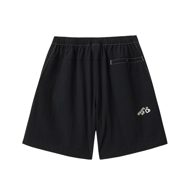 Anta Casual Loose Fit Mid Waist Zipper Shorts Men Shorts 172628503-2