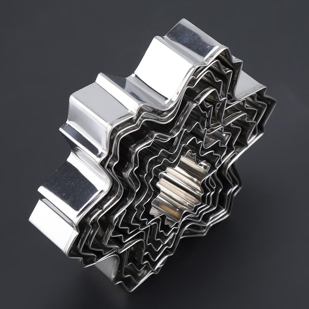 Snowflake Shaped Stainless Steel Mold Cookie Cutter Great For Christmas And Winter Holiday