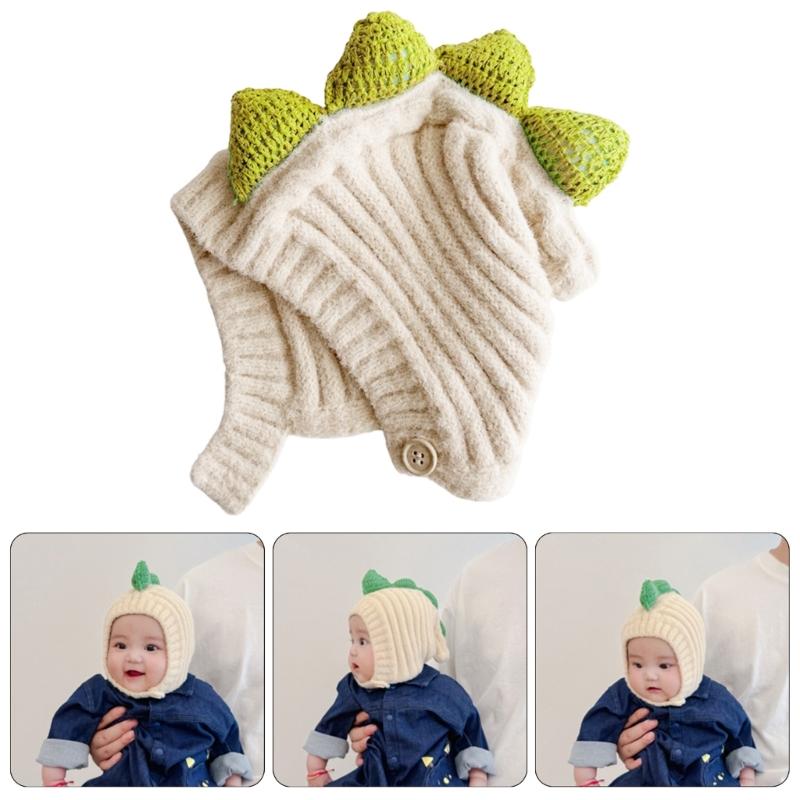 Children's Animal Pattern Bonnet Warm Winter Hat Soft Knitted Bonnet Caps Trendy Headwear for Outdoor Activity