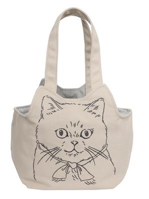 [Noah Family] Face Embroidered Tote Shoulder Bag