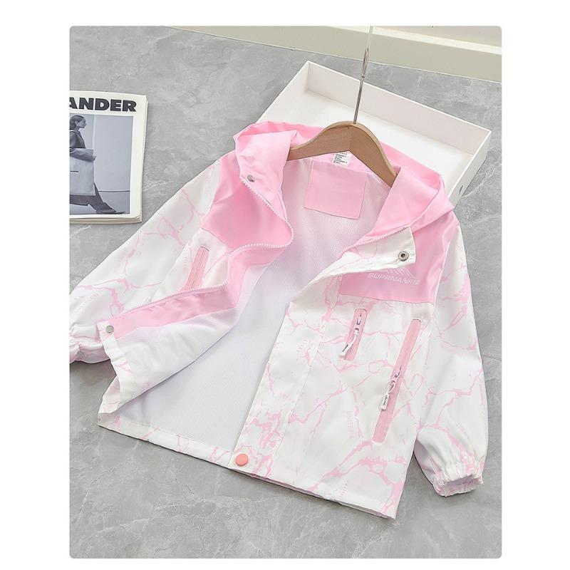 Girls Kids Thickened Windproof Warm Colorblock Fashion Outdoor Jacket
